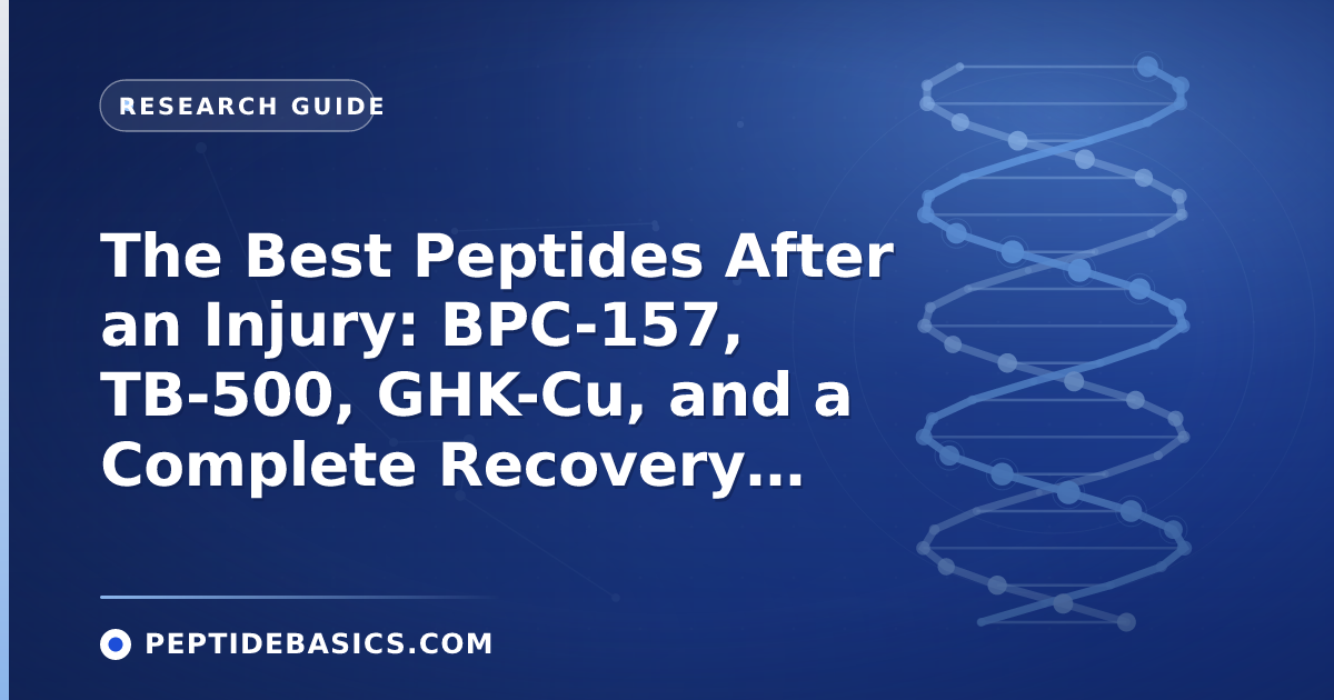 The Best Peptides After an Injury: BPC-157, TB-500, GHK-Cu, and a Complete Recovery Protocol