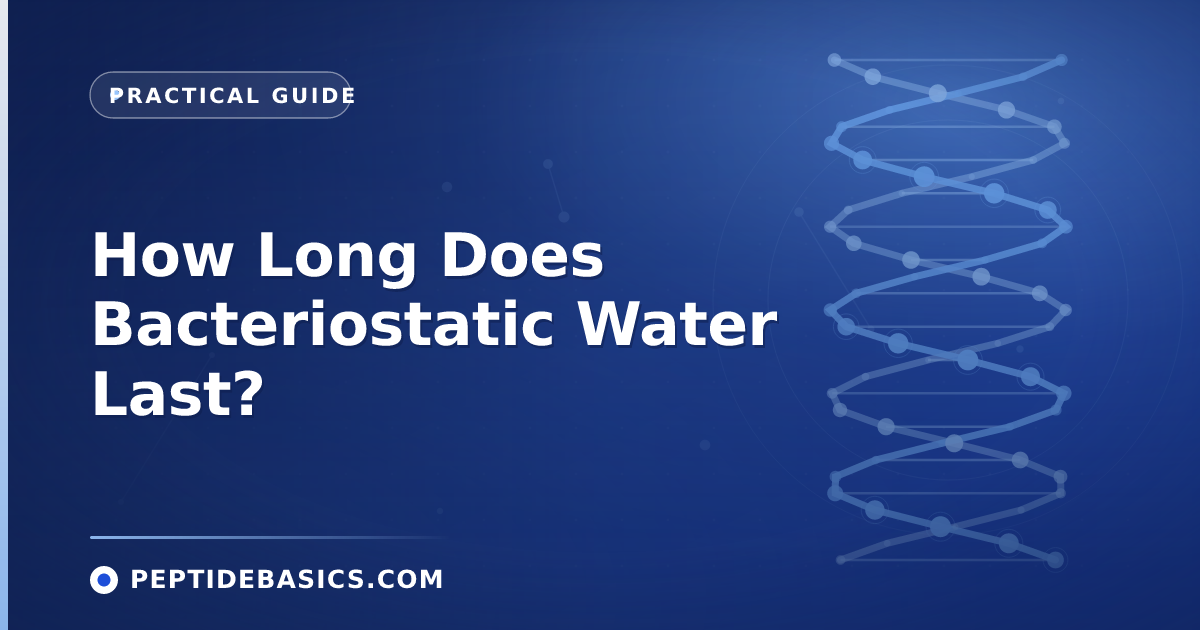 How Long Does Bacteriostatic Water Last?