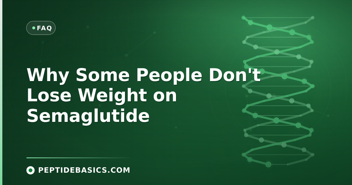 Why Some People Don't Lose Weight on Semaglutide